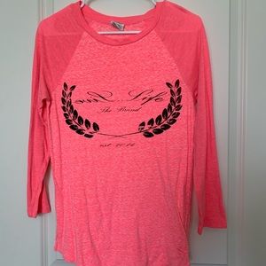 Victoria’s Secret PINK 3/4 sleeve shirt